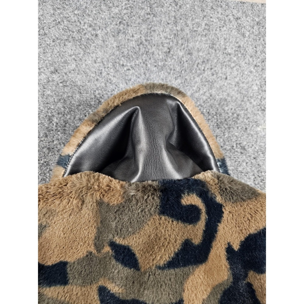 J.McLaughlin Long Teddy Coat Womens Small Camo Faux Fur Lined Winter Jacket - Picture 12 of 12